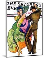"The Flamenco," Saturday Evening Post Cover, February 1, 1930-McClelland Barclay-Mounted Giclee Print