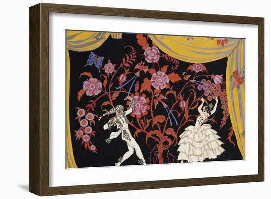 The Flamenco-Georges Barbier-Framed Giclee Print