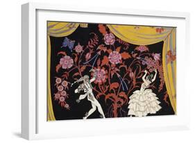 The Flamenco-Georges Barbier-Framed Giclee Print