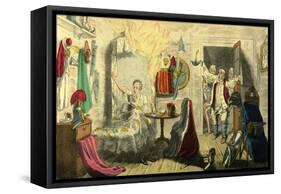 The Flaming Actor-Theodore Lane-Framed Stretched Canvas