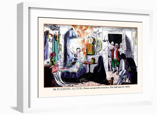 The Flaming Actor-Pierce Egan-Framed Art Print