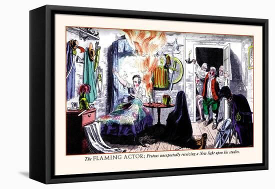 The Flaming Actor-Pierce Egan-Framed Stretched Canvas