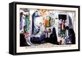 The Flaming Actor-Pierce Egan-Framed Stretched Canvas