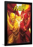 The Flash- Racing In Opposition-null-Framed Poster