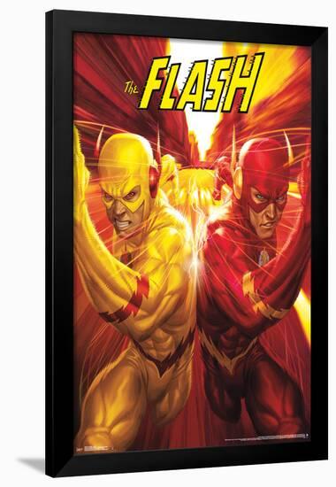 The Flash- Racing In Opposition-null-Framed Poster