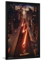 The Flash - Street-null-Lamina Framed Poster