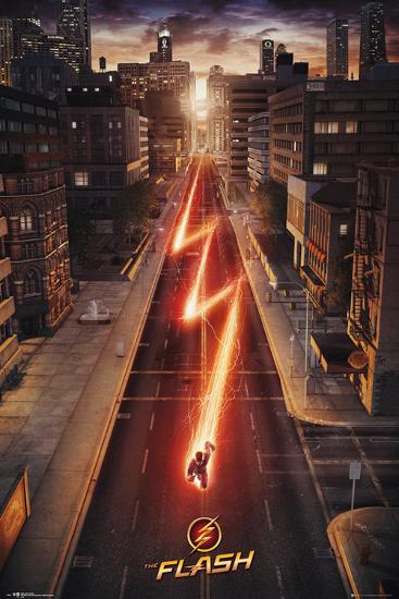 The Flash-null-Lamina Framed Poster