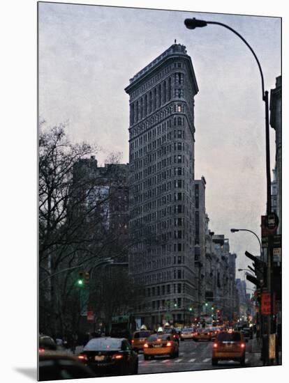 The Flatiron at Dusk-Pete Kelly-Mounted Giclee Print