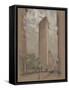 The Flatiron Building from Fifth Avenue and Twenty-Seventh Street, New York City-Joseph Pennell-Framed Stretched Canvas