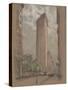 The Flatiron Building from Fifth Avenue and Twenty-Seventh Street, New York City-Joseph Pennell-Stretched Canvas