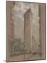 The Flatiron Building from Fifth Avenue and Twenty-Seventh Street, New York City-Joseph Pennell-Mounted Giclee Print
