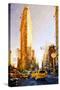 The Flatiron Building - In the Style of Oil Painting-Philippe Hugonnard-Stretched Canvas