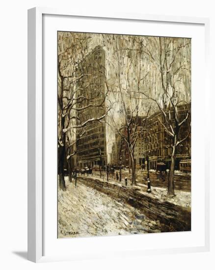 The Flatiron Building, New York, 1903-1905-Ernest Lawson-Framed Giclee Print