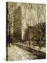 The Flatiron Building, New York, 1903-1905-Ernest Lawson-Stretched Canvas