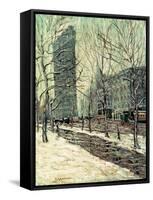 The Flatiron Building, New York, C.1903-05-Ernest Lawson-Framed Stretched Canvas