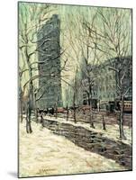 The Flatiron Building, New York, C.1903-05-Ernest Lawson-Mounted Giclee Print