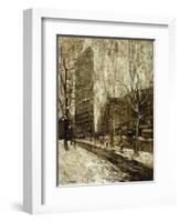 The Flatiron Building, New York-Ernest Lawson-Framed Giclee Print