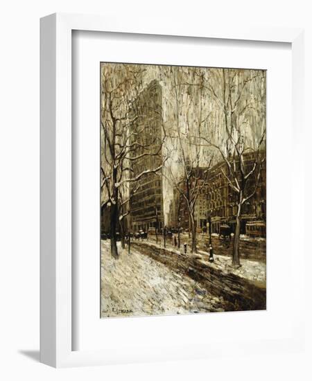 The Flatiron Building, New York-Ernest Lawson-Framed Giclee Print