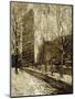 The Flatiron Building, New York-Ernest Lawson-Mounted Giclee Print