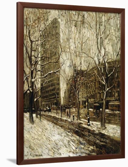 The Flatiron Building, New York-Ernest Lawson-Framed Giclee Print