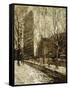 The Flatiron Building, New York-Ernest Lawson-Framed Stretched Canvas