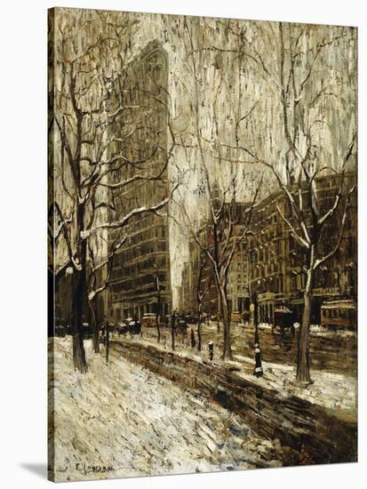 The Flatiron Building, New York-Ernest Lawson-Stretched Canvas