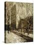 The Flatiron Building, New York-Ernest Lawson-Stretched Canvas