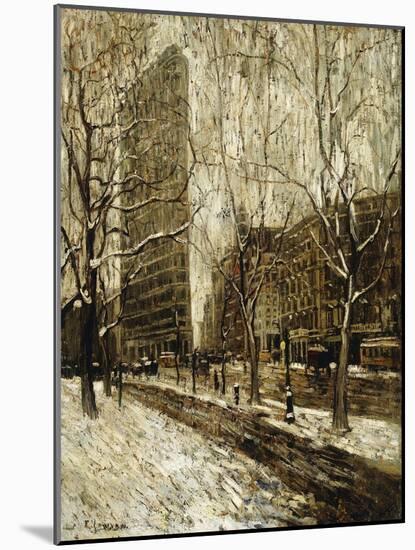 The Flatiron Building, New York-Ernest Lawson-Mounted Giclee Print