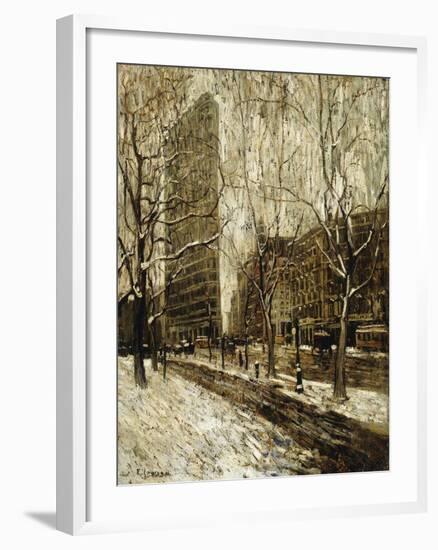 The Flatiron Building, New York-Ernest Lawson-Framed Giclee Print