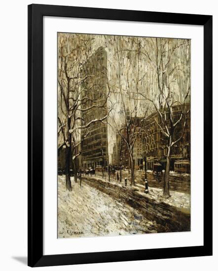 The Flatiron Building, New York-Ernest Lawson-Framed Giclee Print