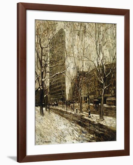 The Flatiron Building, New York-Ernest Lawson-Framed Giclee Print