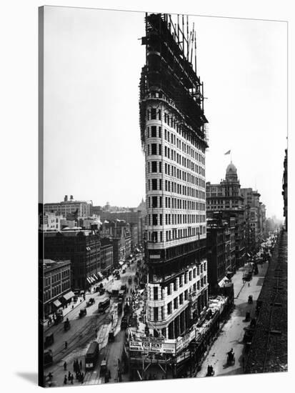 The Flatiron Building, NYC, 1901-Science Source-Stretched Canvas