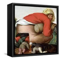 The Flatterers-Pieter Brueghel the Younger-Framed Stretched Canvas