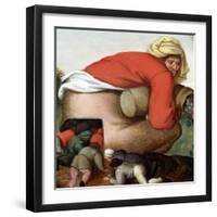 The Flatterers-Pieter Brueghel the Younger-Framed Giclee Print