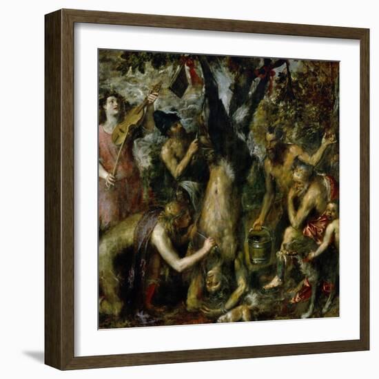 The Flaying of Marsyas, 1570-1575-Titian (Tiziano Vecelli)-Framed Giclee Print