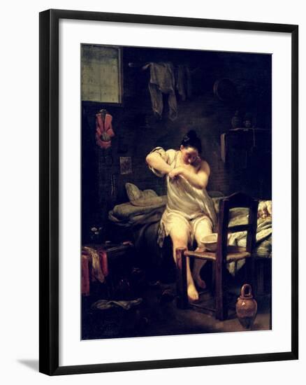 The Flea, 1710-30-Giuseppe Maria Crespi-Framed Giclee Print