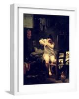 The Flea, 1710-30-Giuseppe Maria Crespi-Framed Giclee Print