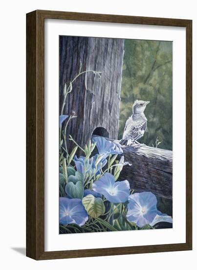 The Fledgling - Young Mockingbird-Wilhelm Goebel-Framed Giclee Print