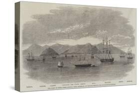 The Fleet in China under Admiral Jones Assembled Off Kintang Prior to the Occupation of Chusan-null-Stretched Canvas