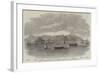 The Fleet in China under Admiral Jones Assembled Off Kintang Prior to the Occupation of Chusan-null-Framed Giclee Print