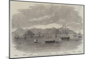 The Fleet in China under Admiral Jones Assembled Off Kintang Prior to the Occupation of Chusan-null-Mounted Giclee Print