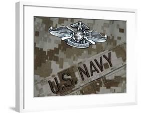 The Fleet Marine Force Warfare Specialist Pin-Stocktrek Images-Framed Photographic Print