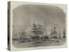 The Fleet of Ironclads at Portland Harbour-Edwin Weedon-Stretched Canvas