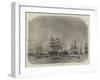 The Fleet of Ironclads at Portland Harbour-Edwin Weedon-Framed Giclee Print