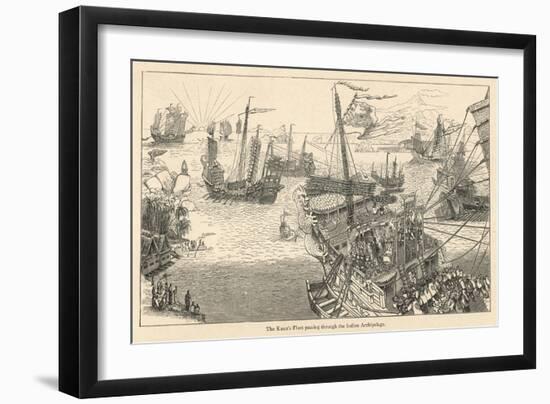 The Fleet of Kublai Khan in the Indian Archipelago as Described by Marco Polo-Henry Yule-Framed Art Print