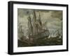 The Fleet of Peter I, 1909-Evgeny Evgenyevich Lanceray-Framed Giclee Print