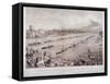 The Fleet of the City Steamboats Passing in Review Order Off Chelsea, London, C1860-Edwin Jewitt-Framed Stretched Canvas