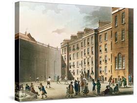 The Fleet Prison from Ackermann's "Microcosm of London," Volume II, 1809-T. & Pugin Rowlandson-Stretched Canvas