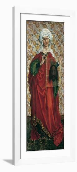 The Flémalle Panels: Saint Veronica-Robert Campin-Framed Premium Giclee Print