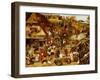 The Flemish Proverbs-Pieter Brueghel the Younger-Framed Giclee Print